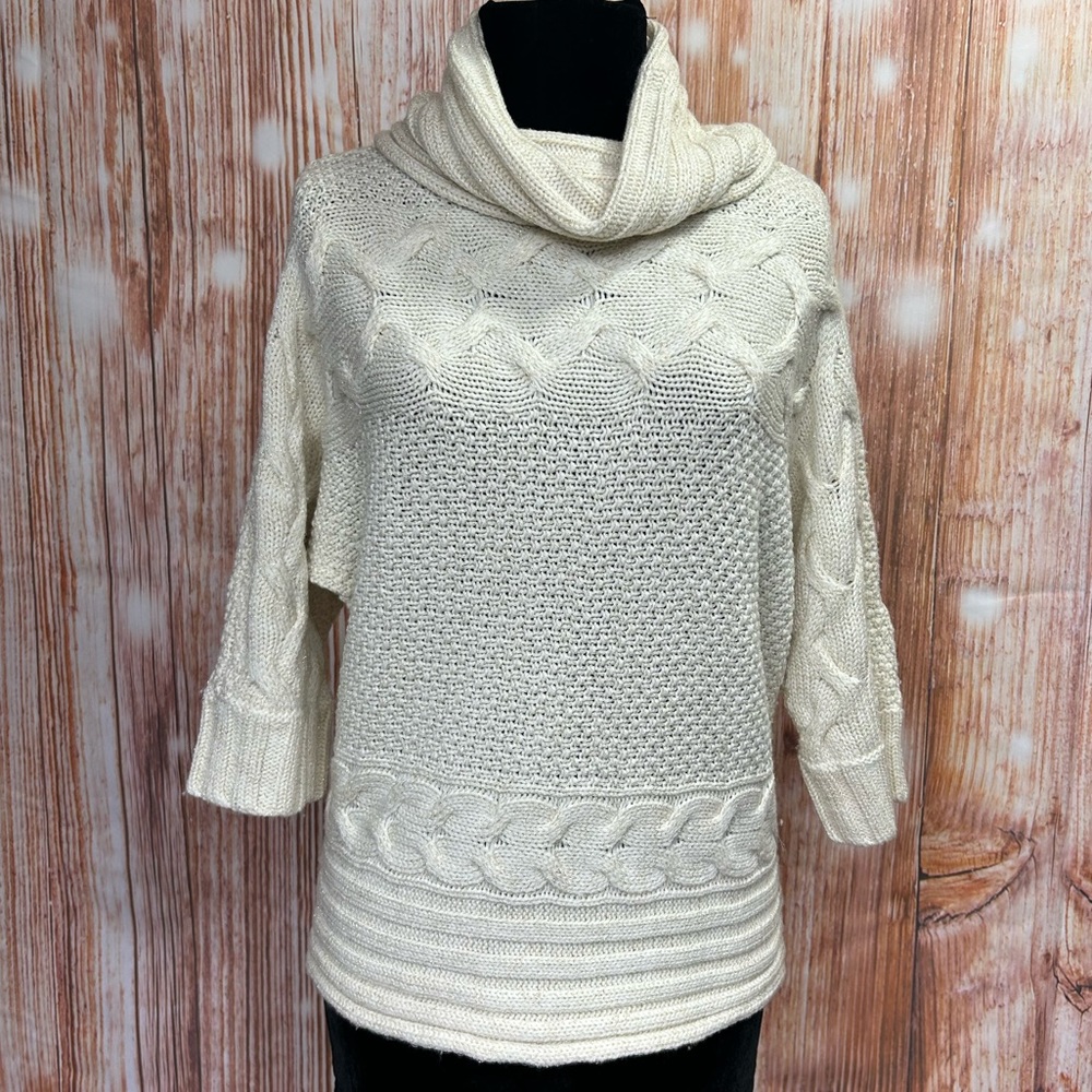 Antonio Melani Esmeralda‎ Metallic Cowl Neck Sweater
